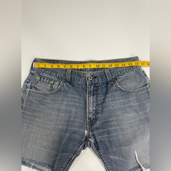 LEVI’S Black Label 514 Shorts  Denim Blue Jeans Sz 34x34 - Picture 3 of 8